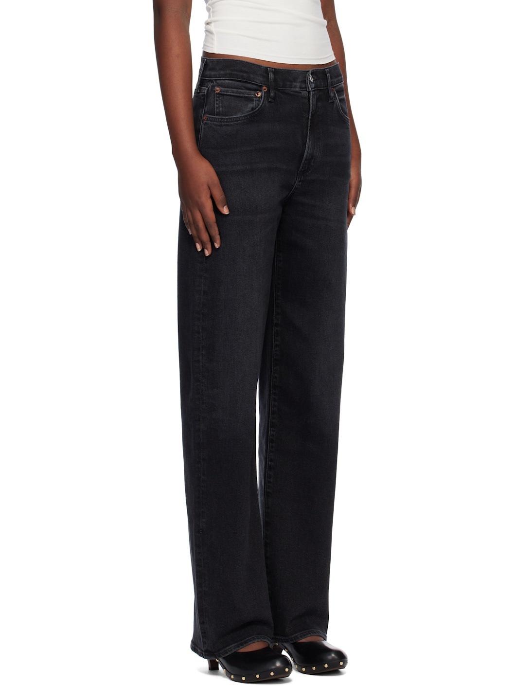 Black Harper Straight Jeans - 2