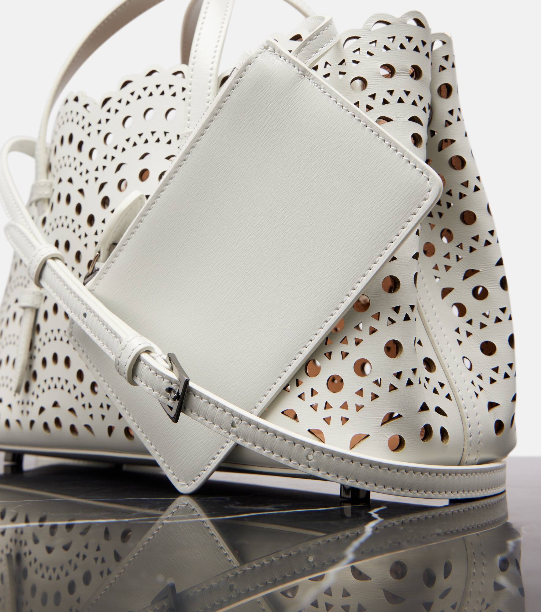 Mina 25 Vienne Wave Small leather tote bag - 6