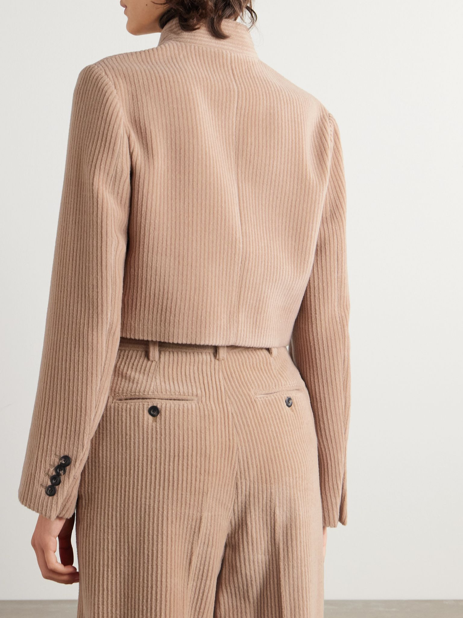 Cashmere-corduroy jacket Beige - 3