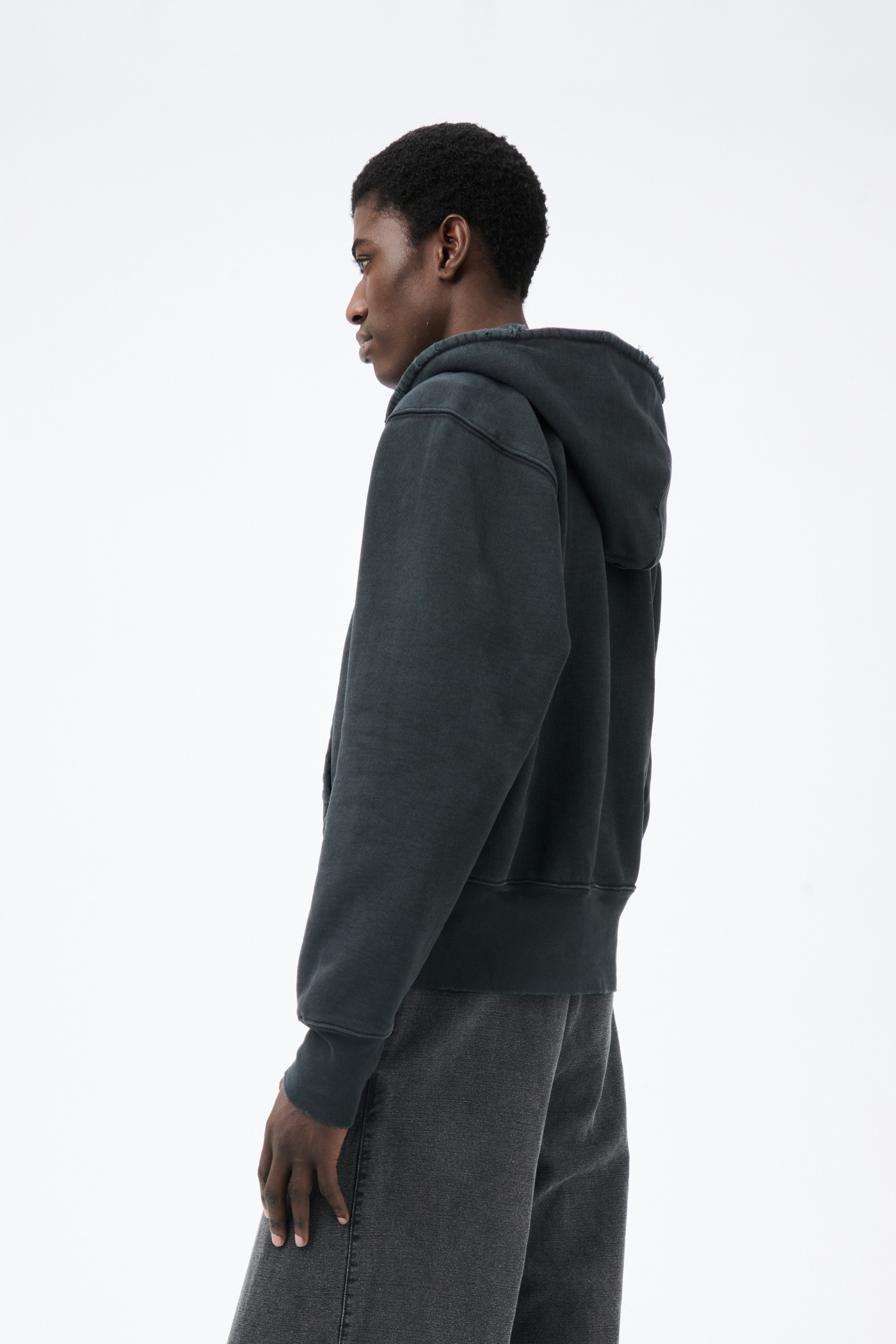 Relic Hood Pigment Black Hefty Fleece - 5