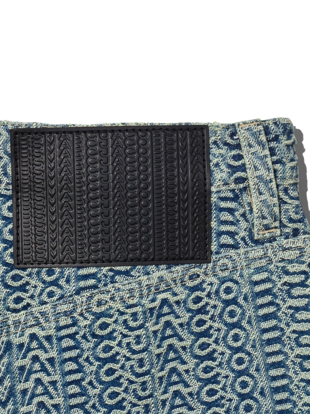 monogram-jacquard low-rise jeans - 5