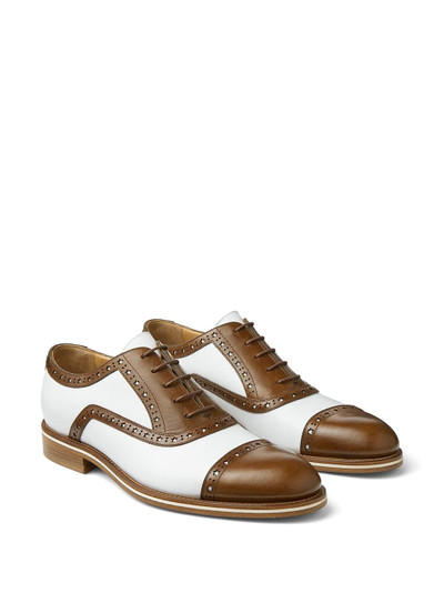 JIMMY CHOO Falcon two-tone leather brogues outlook