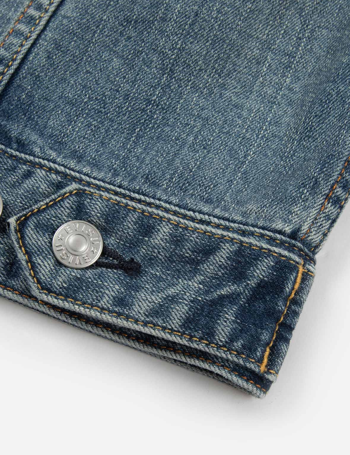 ALLOVER RIVETS AND SEAGULL APPLIQUE RELAX FIT DENIM JACKET - 11