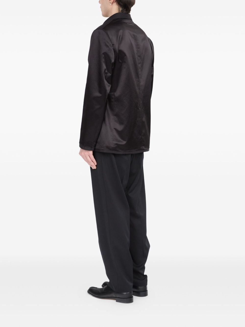satin-finish blazer - 4