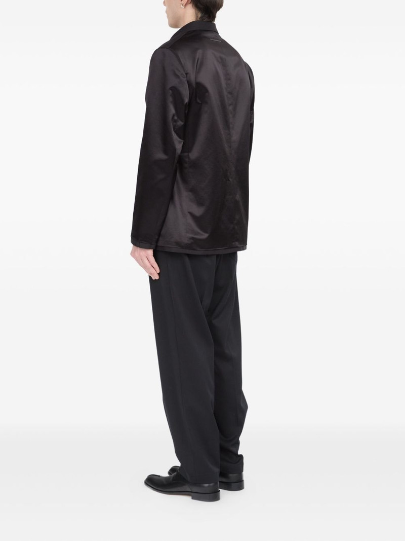 satin-finish blazer 4