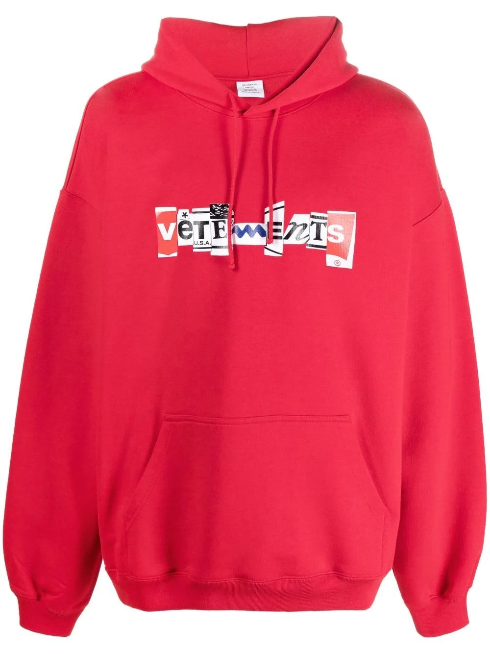 logo-print hoodie - 1