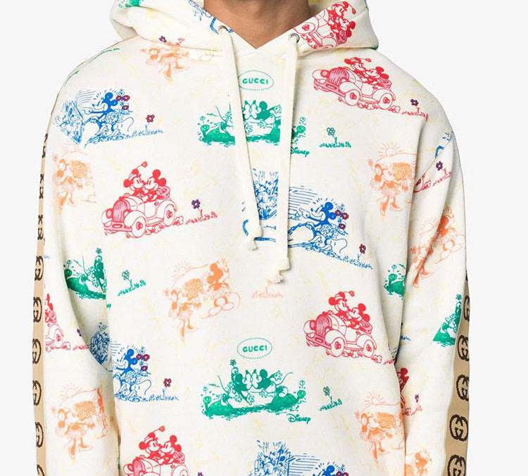 Gucci x Disney Mickey Mouse Printed For Men White 601731-XJB6L-9510 - 2