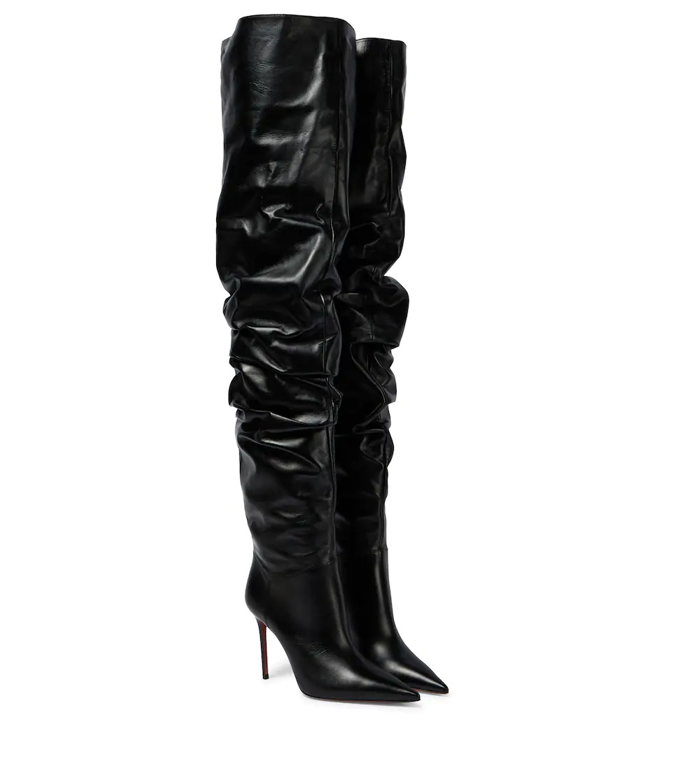 Jahleel leather over-the-knee boots - 1