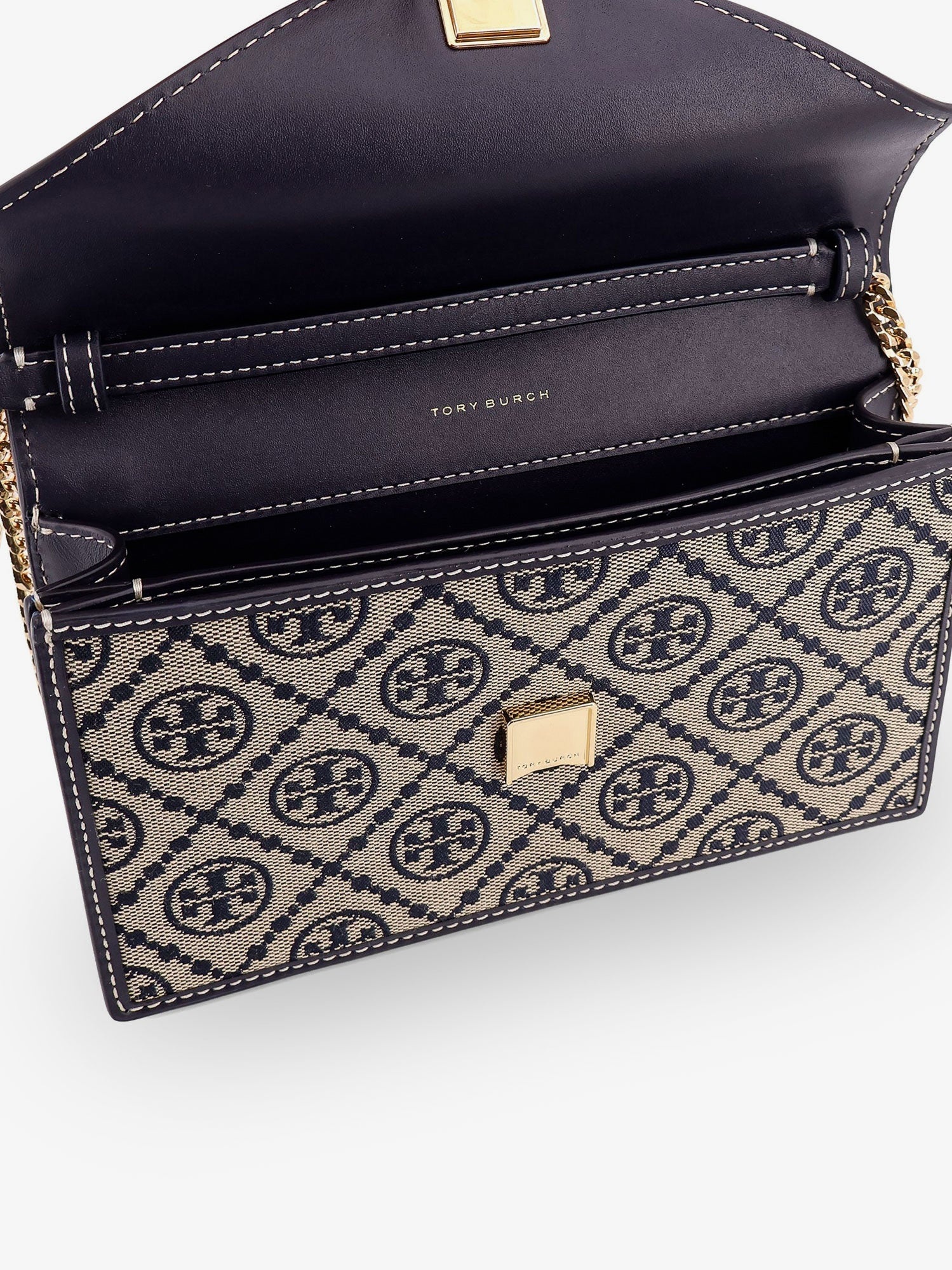 TORY BURCH - Tory Burch Borsa T-Monogram Envelope Chain Wallet - 4