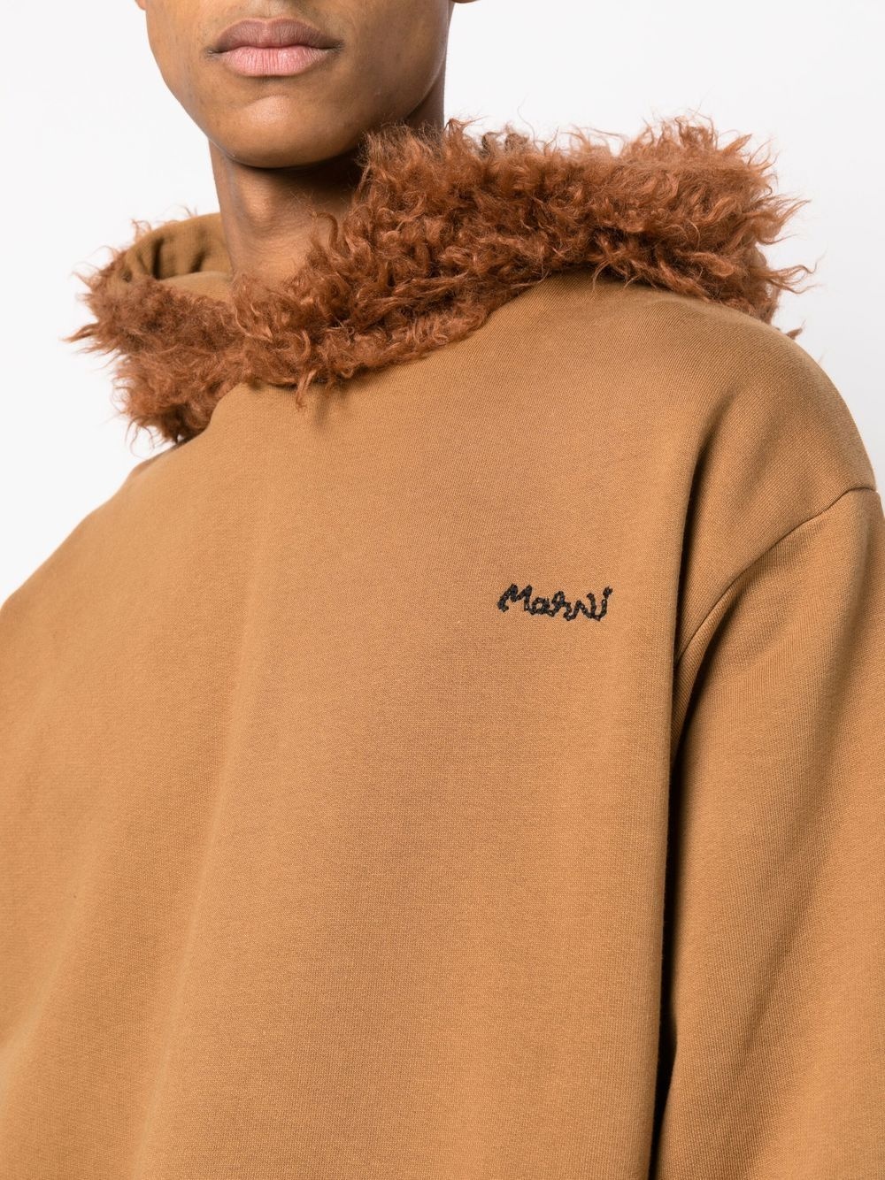 logo-embroidered hoodie - 5