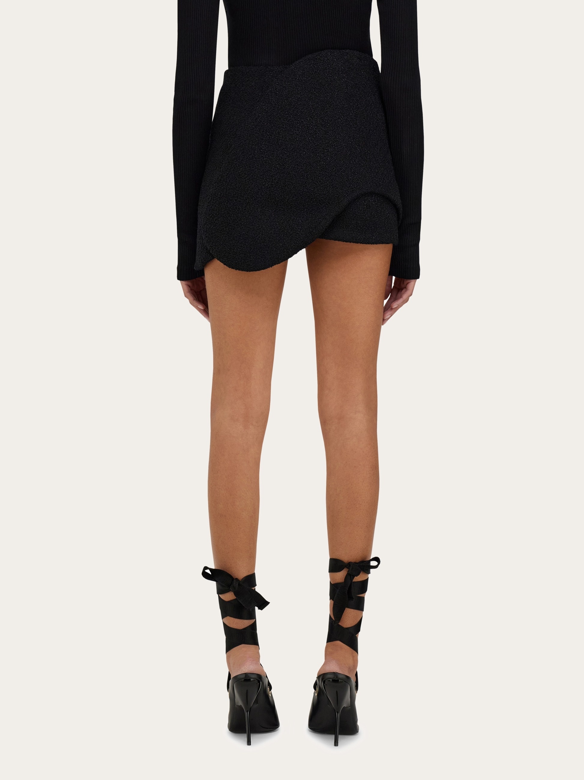 Bouclé mini skirt - 3