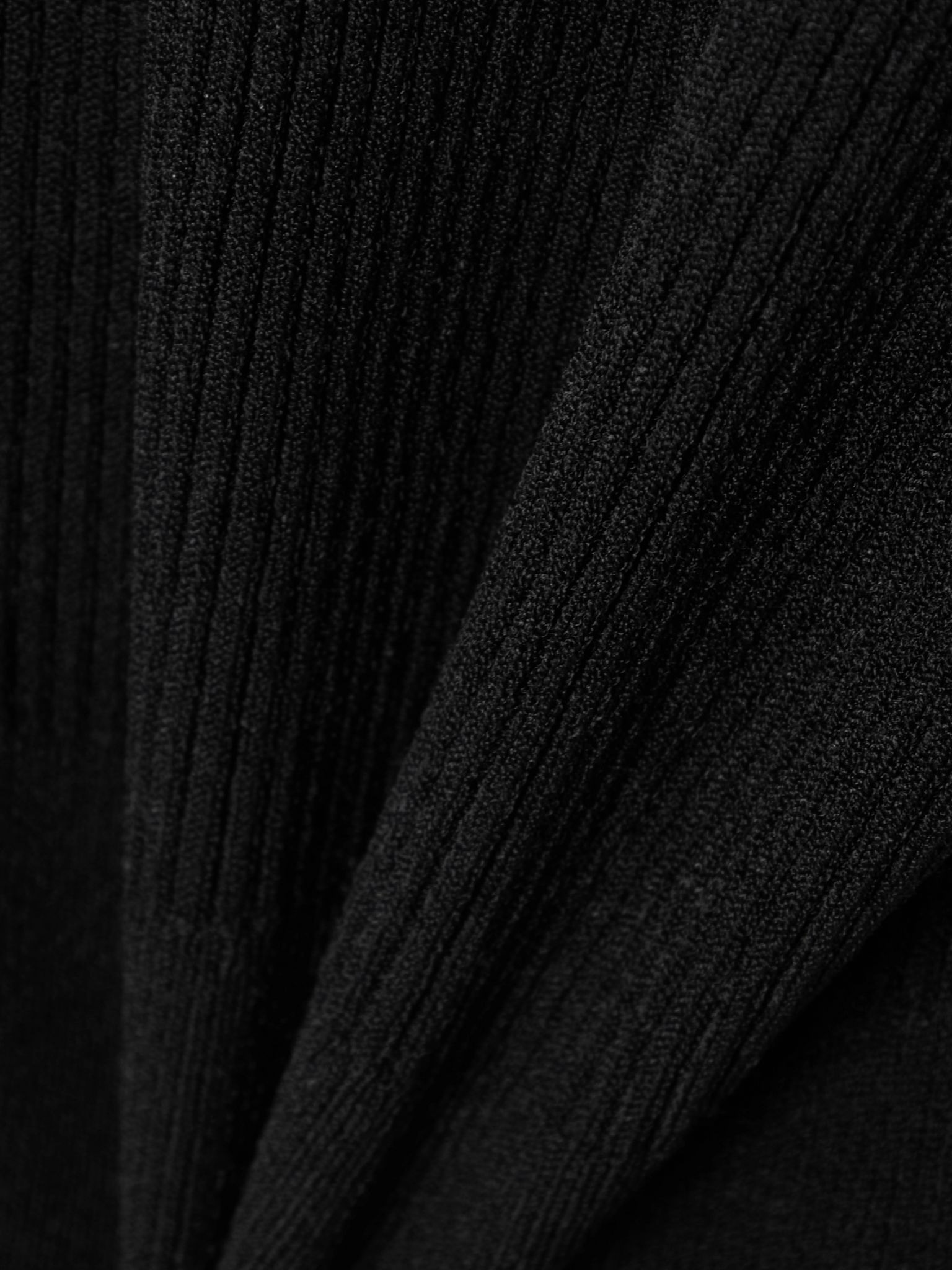 Ribbed-knit turtleneck bodysuit Black - 4