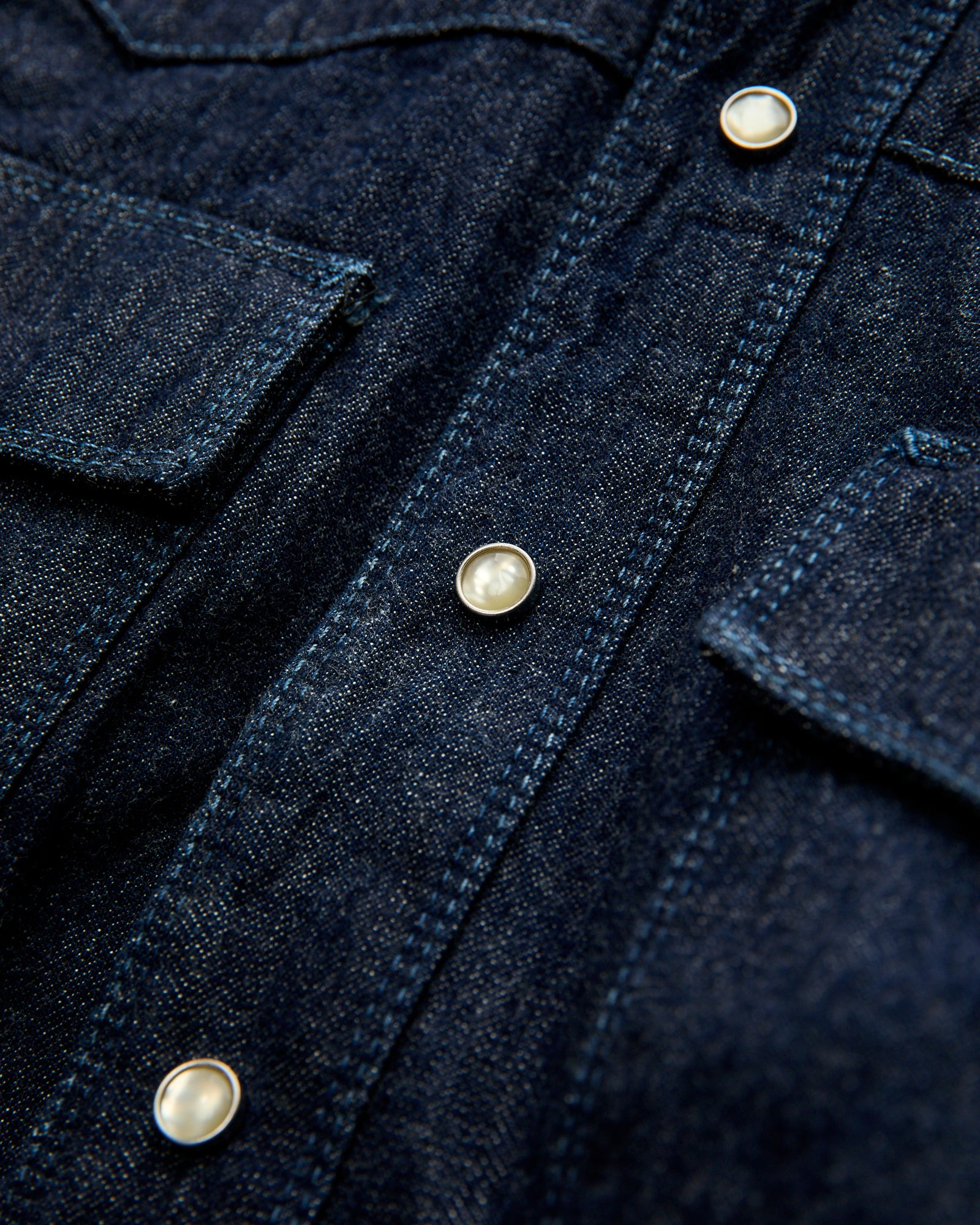 11oz Western Scout Shirt in 1900s Denim - 4