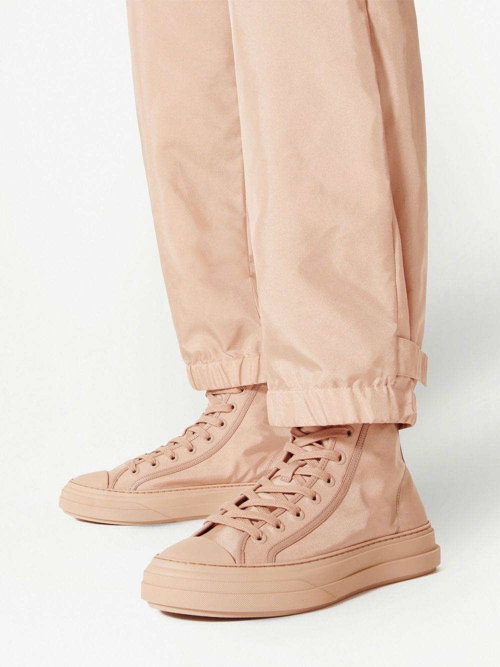 high-top lace-up sneakers - 6