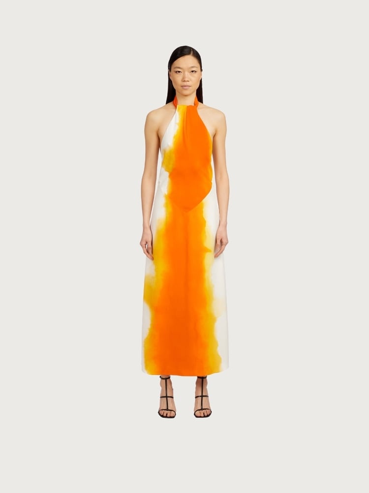 SUNSET PRINT DRESS - 5