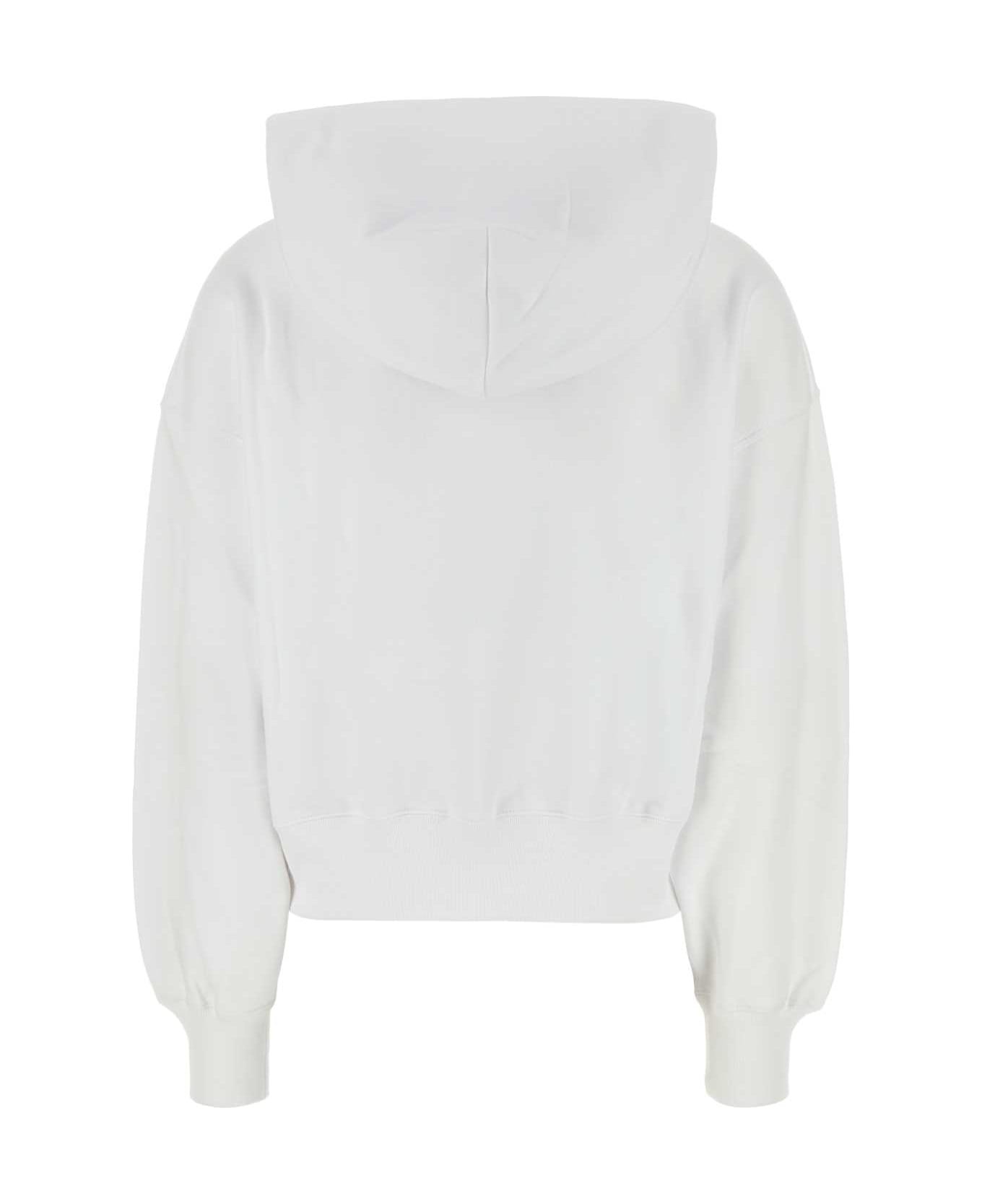 White Cotton Sweatshirt - 2