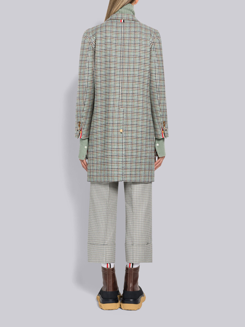 Houndstooth Lambswool Sack Overcoat 3