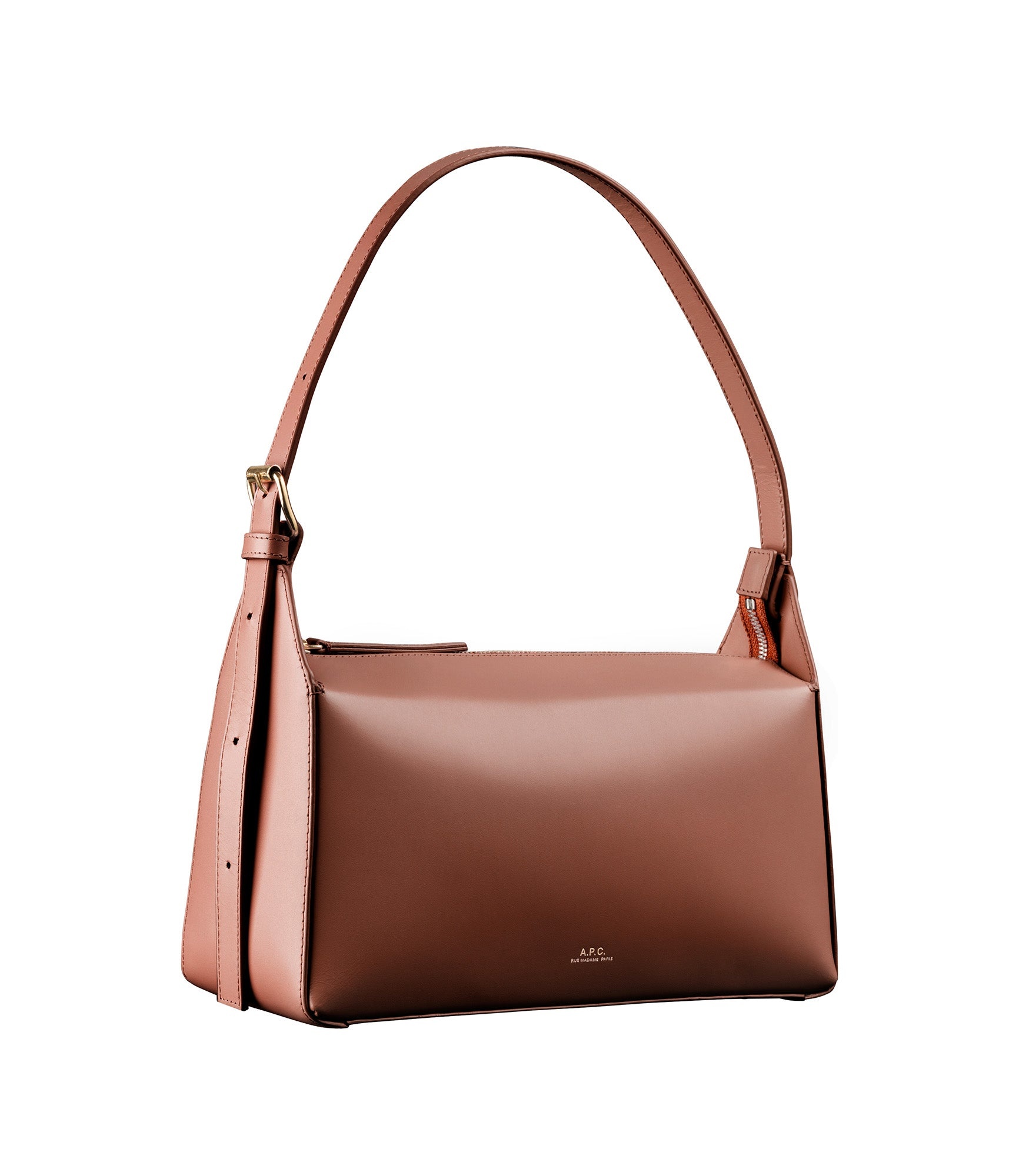 【関税&送料込】A.P.C. Brown Leather Virginie Handbag Virginie Box bag | A.P.C.