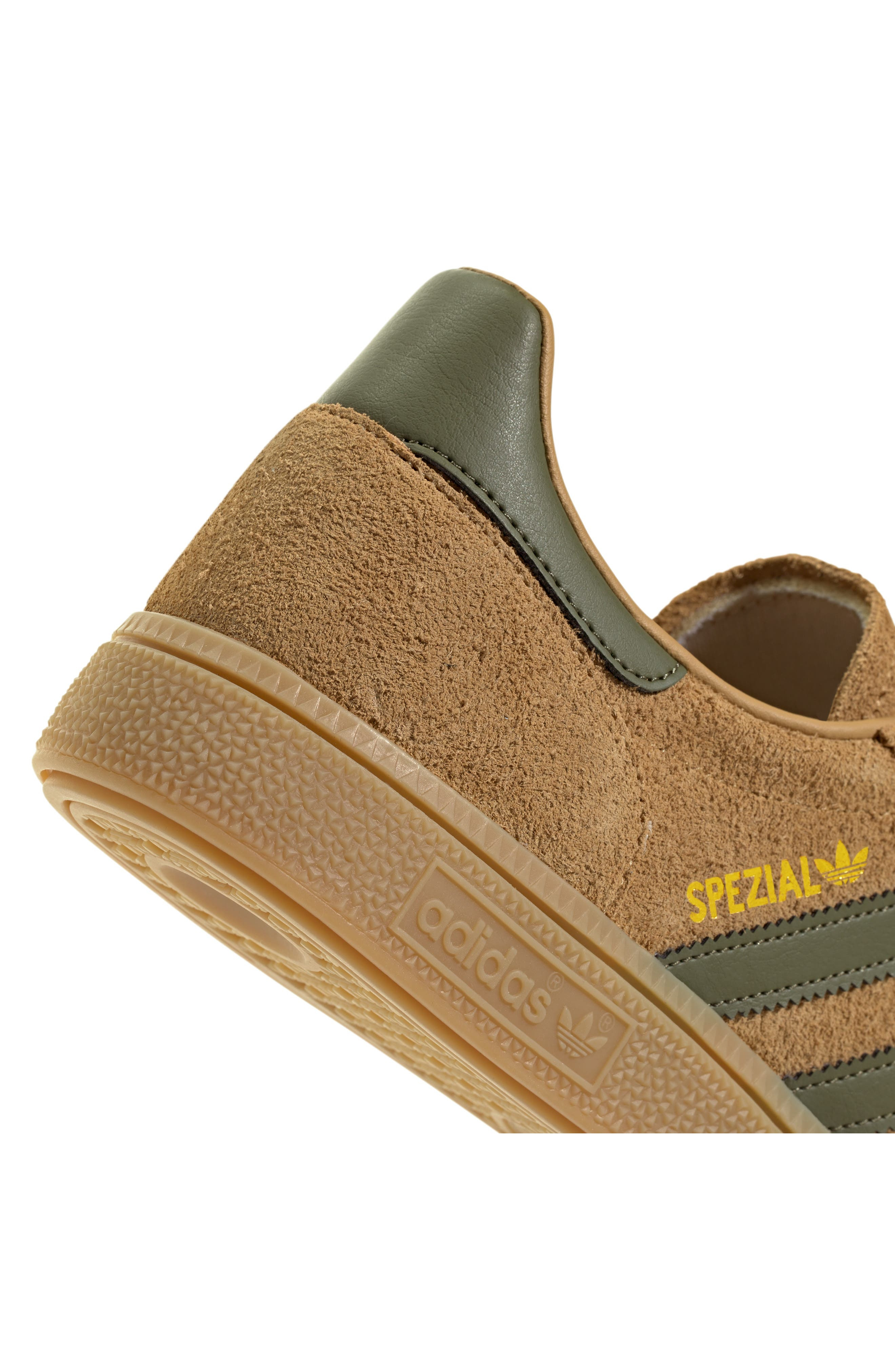 adidas Gender Inclusive Handball Spezial Sneaker in Golden Beige/Focus Olive/Gum at Nordstrom - 9
