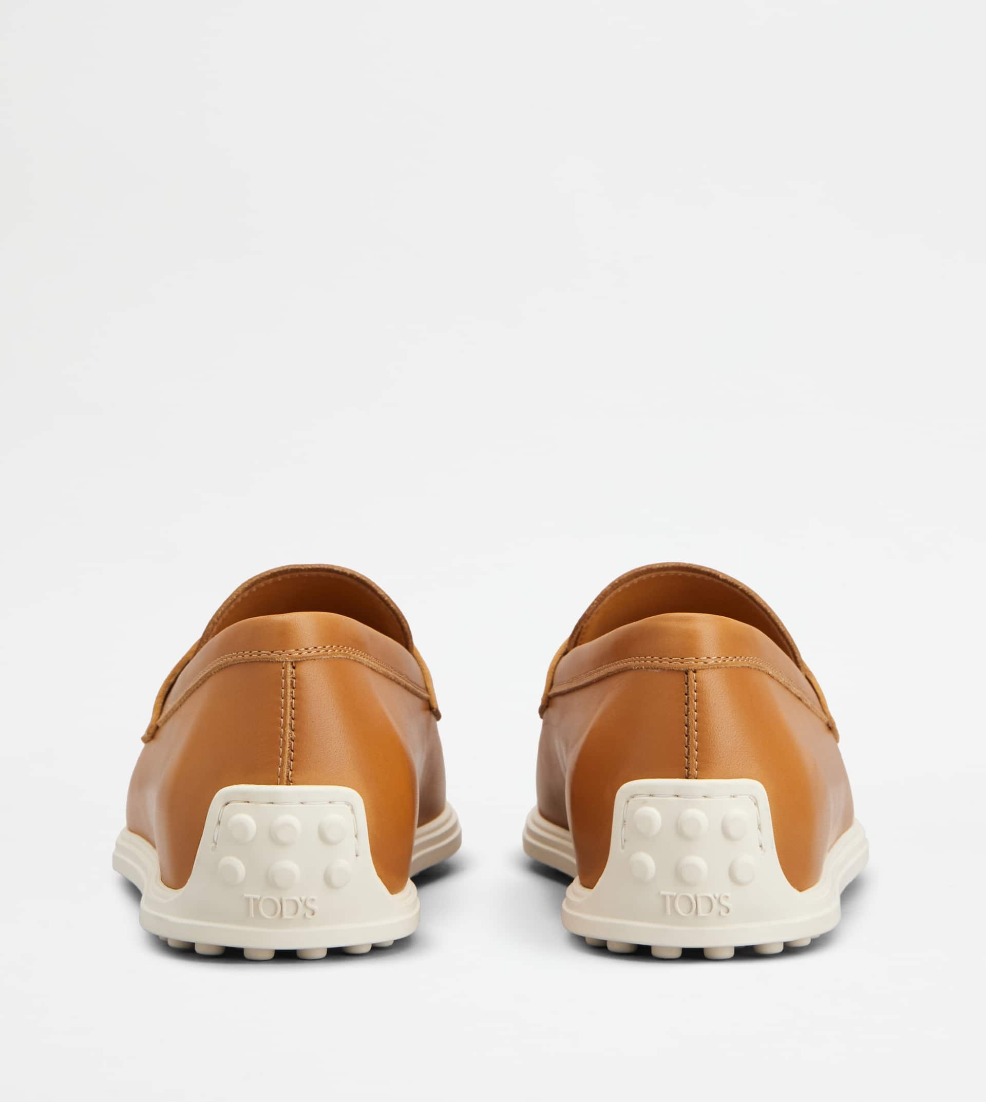 LOAFERS IN LEATHER - BROWN - 3