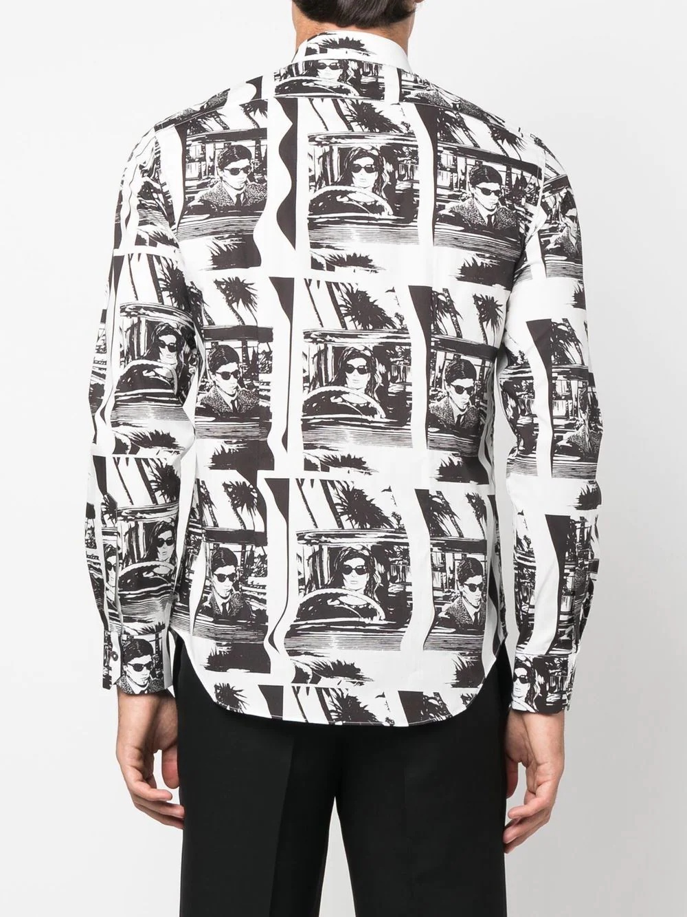 graphic-print long-sleeve shirt - 4