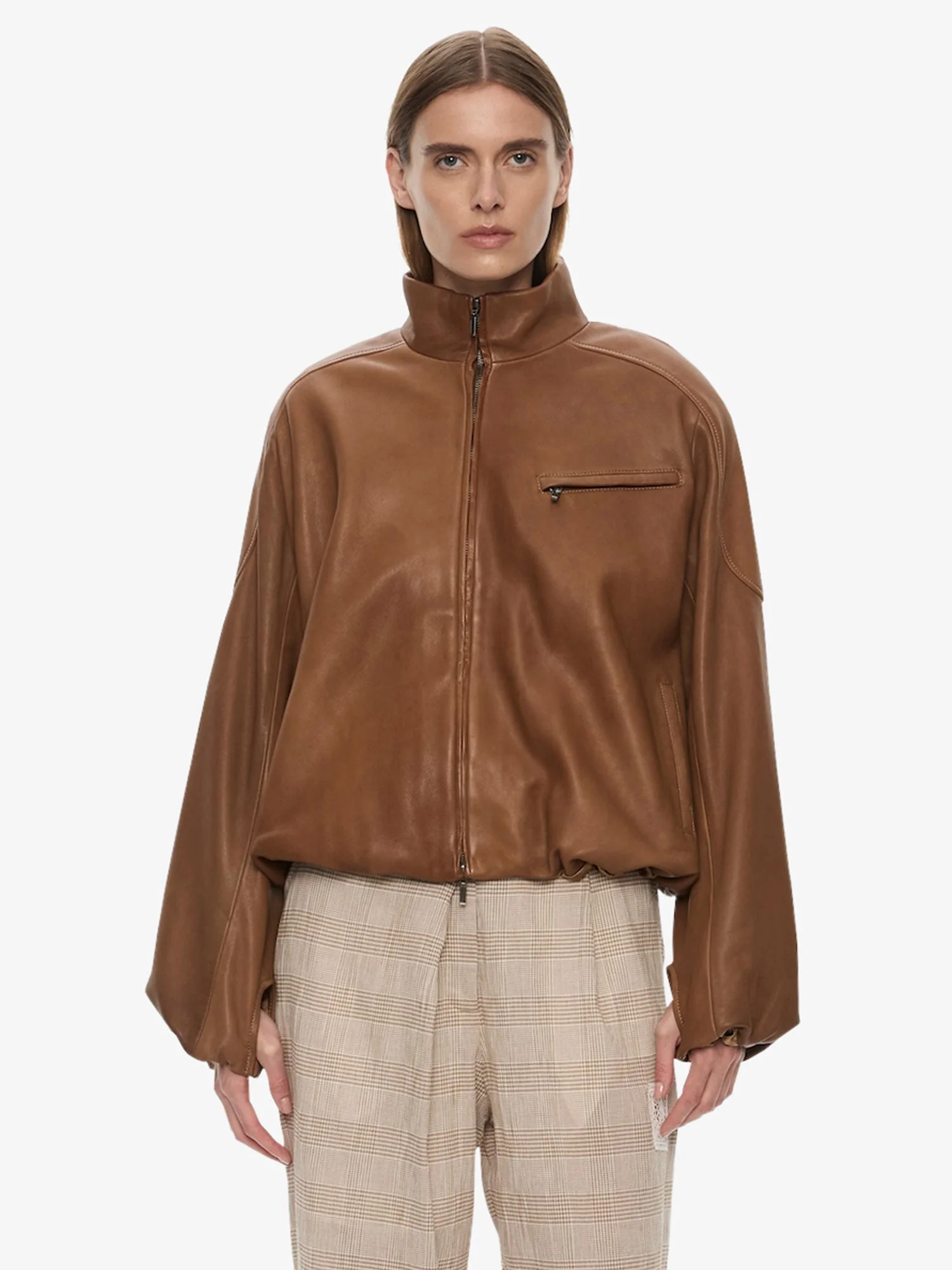 Dannie Leather Bomber - 1