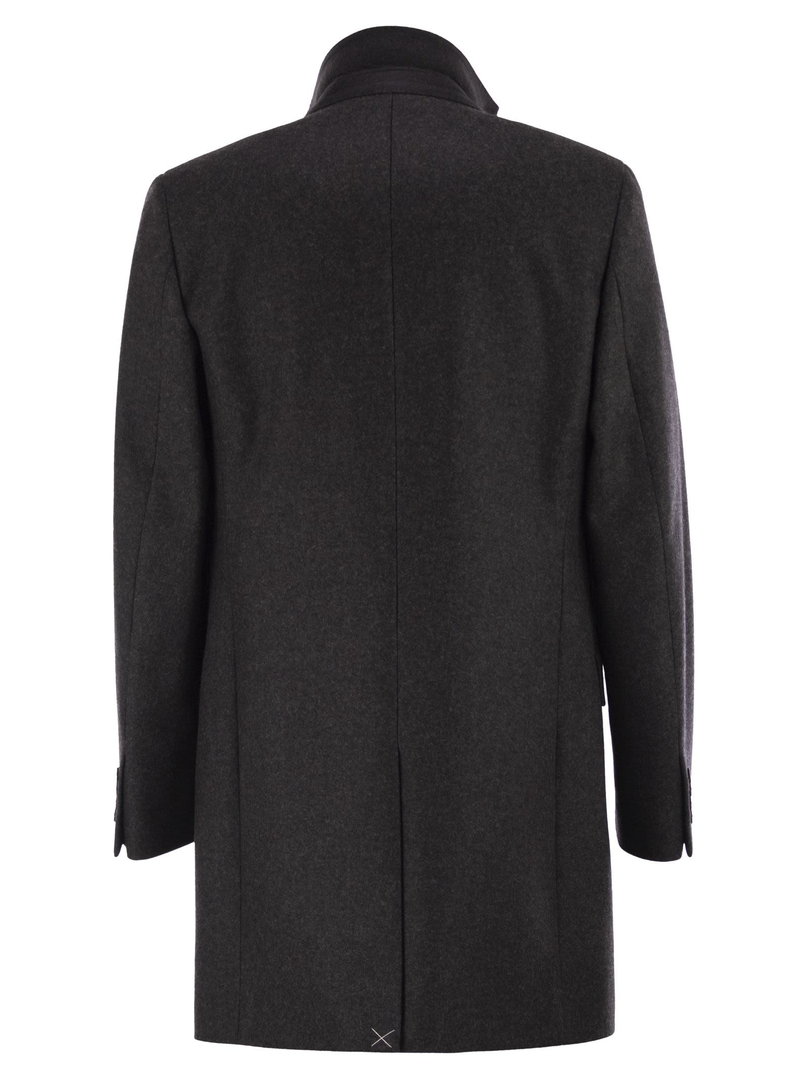 FAY - Fay Men Double Coat In Wool And Cashmere Cloth - 2