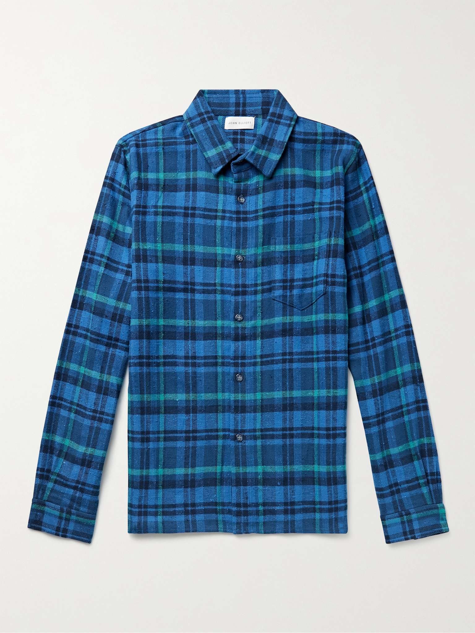 Checked Cotton-Flannel Shirt - 1