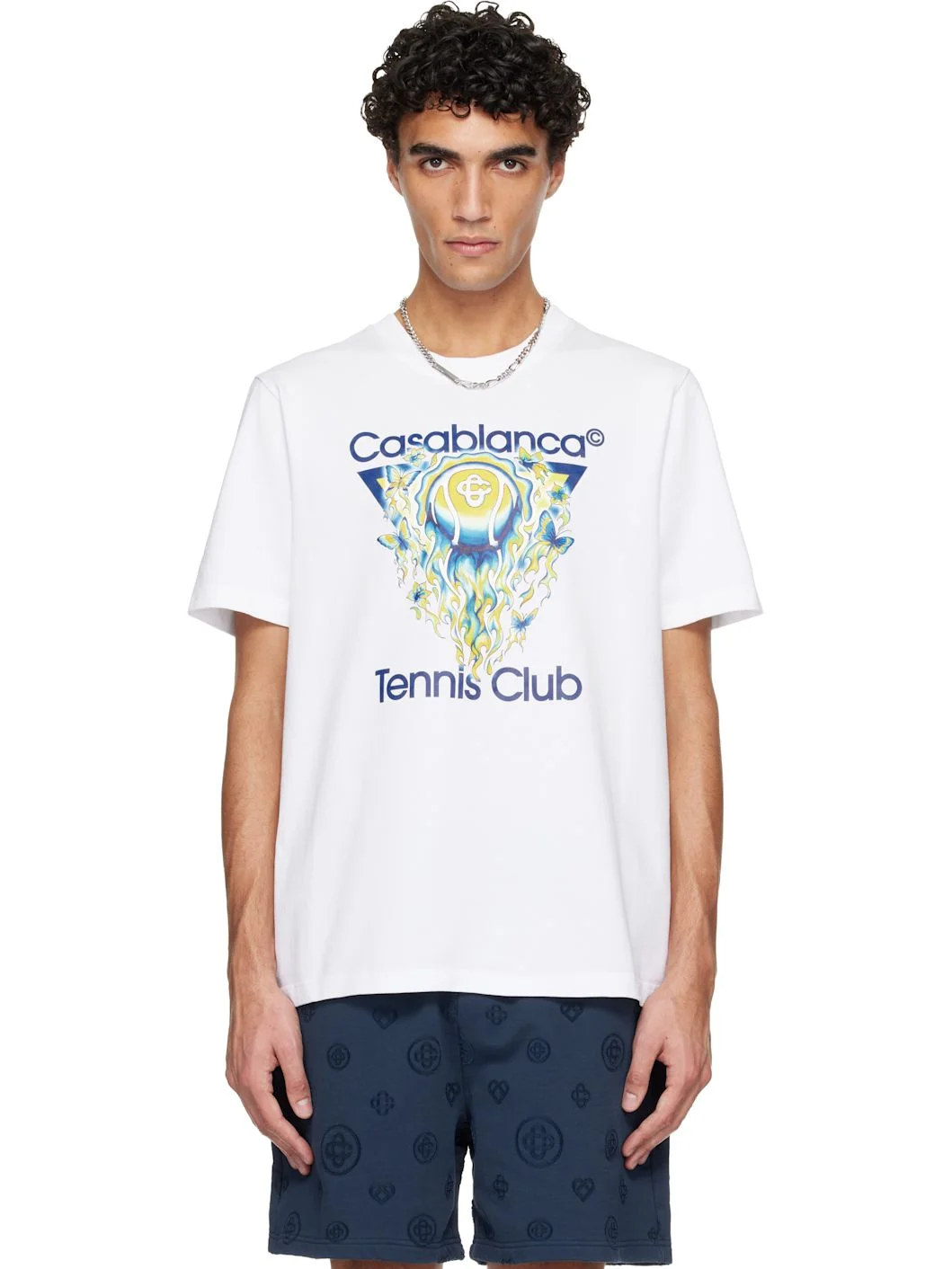 White Tennis Club Icon Short Sleeve T‑shirt - 1