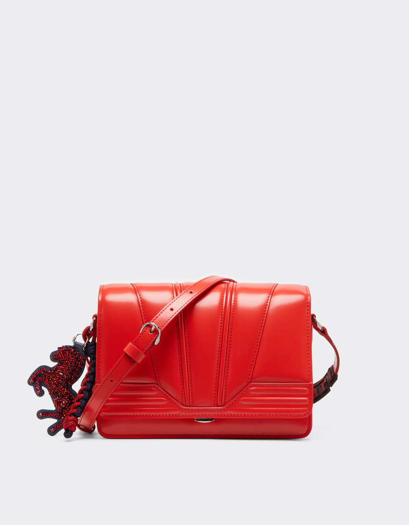 Ferrari GT crossbody bag in brushed leather 1