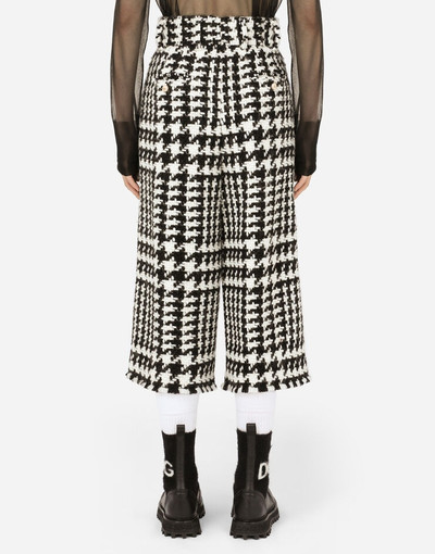 Dolce & Gabbana Glen plaid tweed culottes outlook