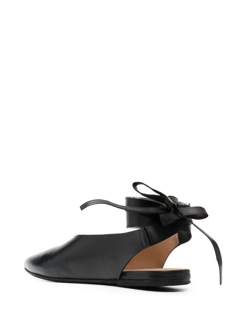 pointed leather sandals - 3