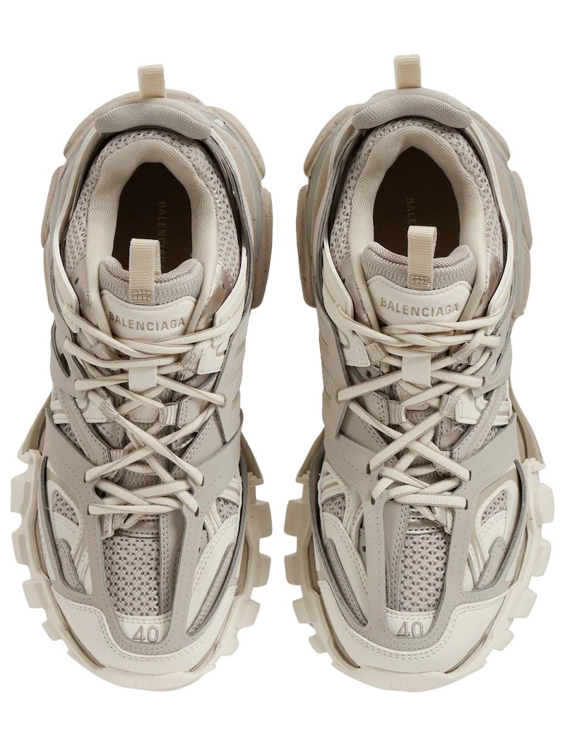 TRACK FAUX LEATHER SNEAKERS - 5