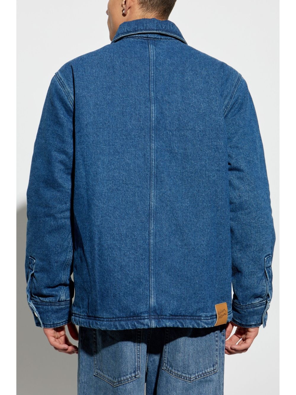 padded workwear denim jacket - 4