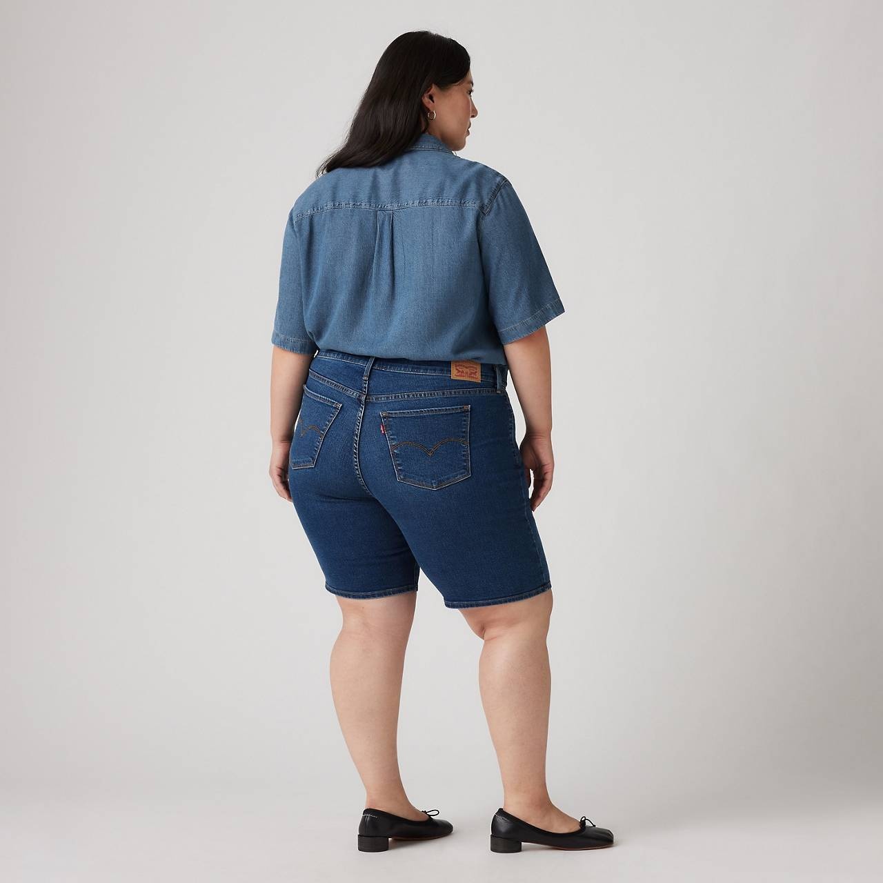 SHAPING BERMUDA WOMEN'S SHORTS (PLUS SIZE) - 4