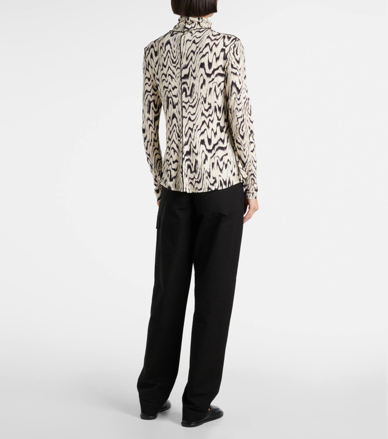 White Label Audrey printed jersey turtleneck top 3