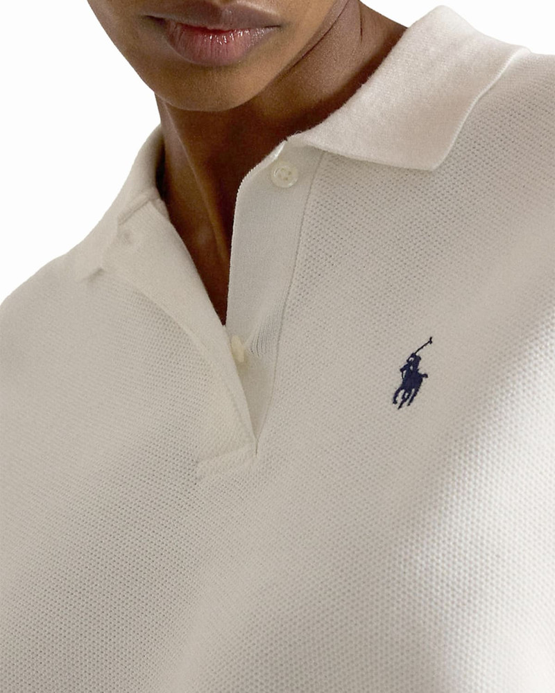 Cotton-Blend Sleeveless Polo Sweater 5