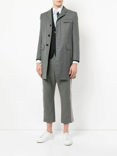 Thom Browne Super 120s Chesterfield overcoat outlook