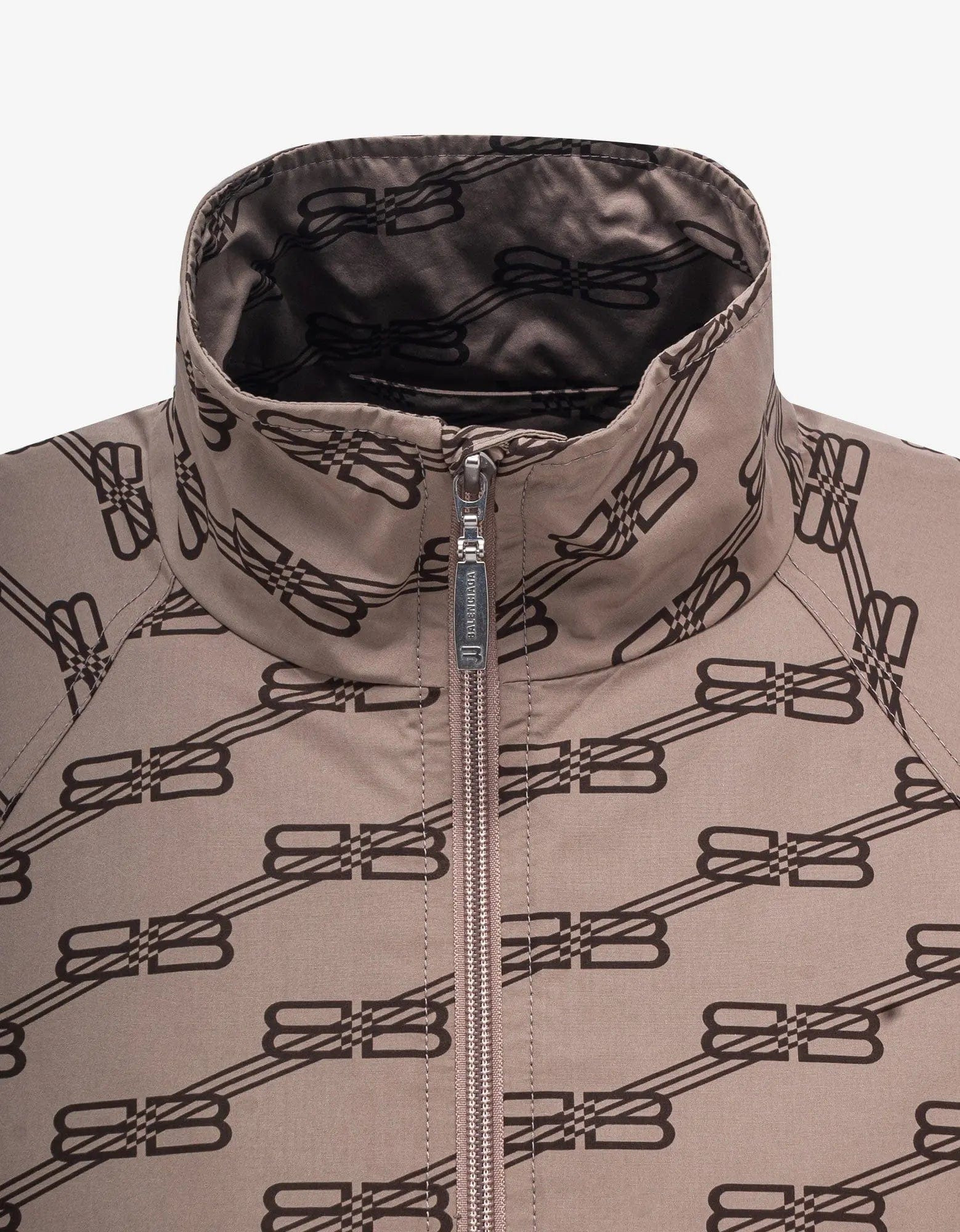 Balenciaga Beige All-Over BB Monogram Tracksuit Jacket - 6