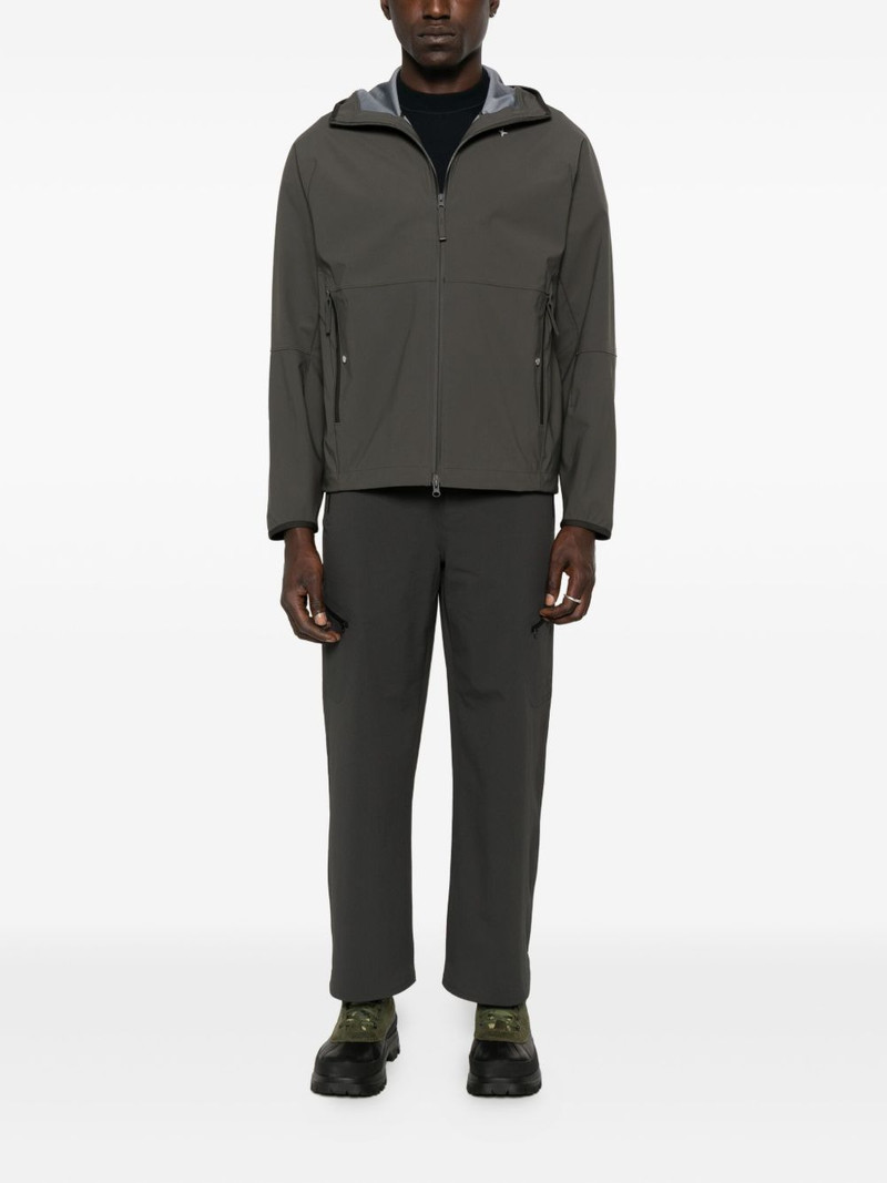 Stone Island hooded zip-front jacket outlook