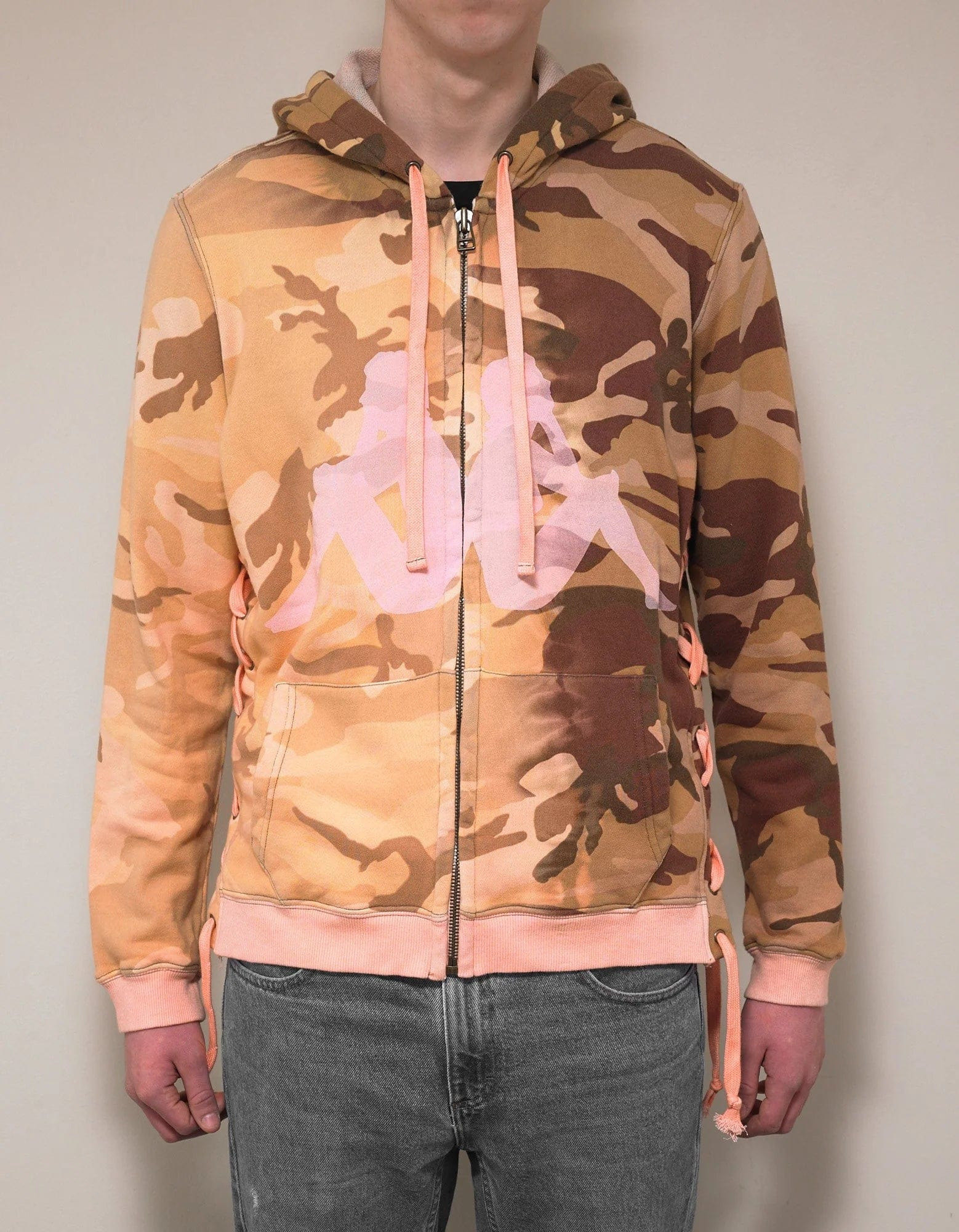 Faith Connexion Kappa Orange Camo Laced Hoodie - 3