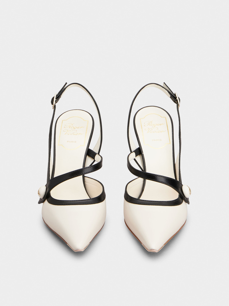 Rose Vivier Slingback Pumps in leather 7