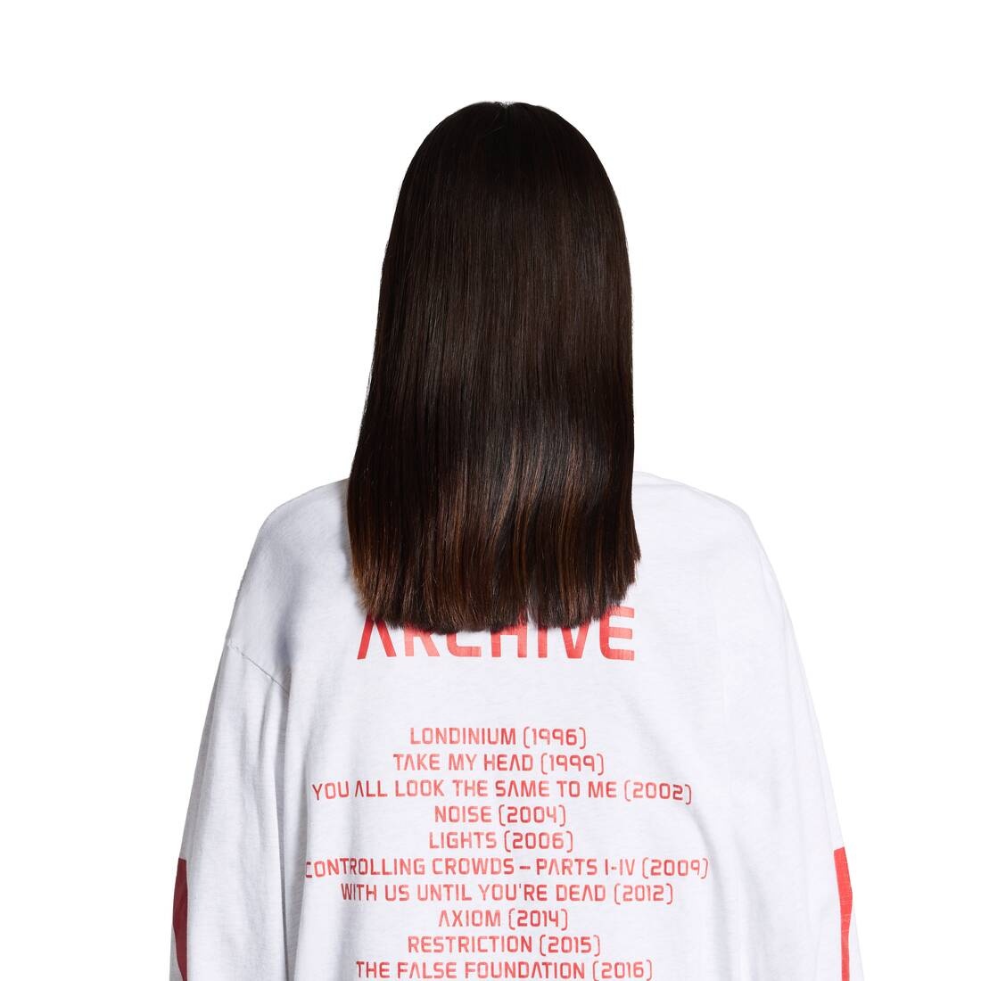 Tシャツ・カットソー BALENCIAGA MUSIC ARCHIVE SERIES Connected Long Sleeve Tshirt BALENCIAGA MUSIC ARCHIVE SERIES Connected Long Sleeve Tshirt