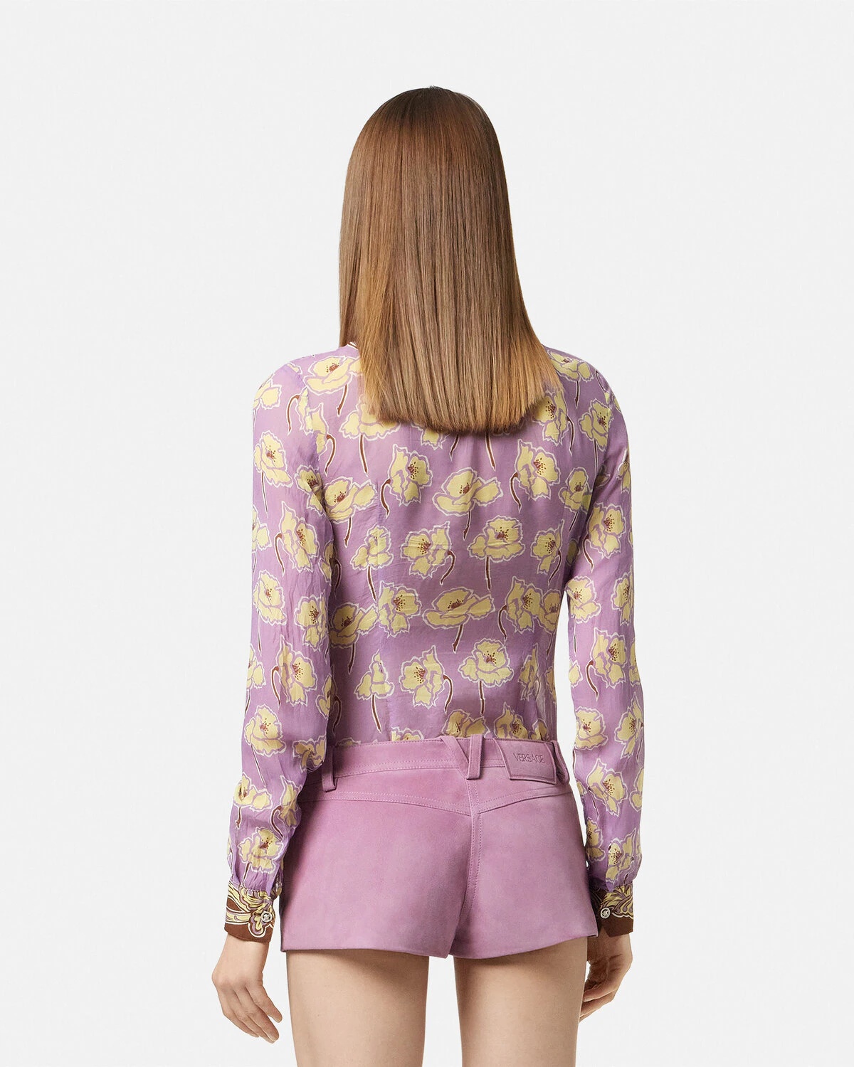 Poppies Foulard Crêpe Fitted Shirt - 5