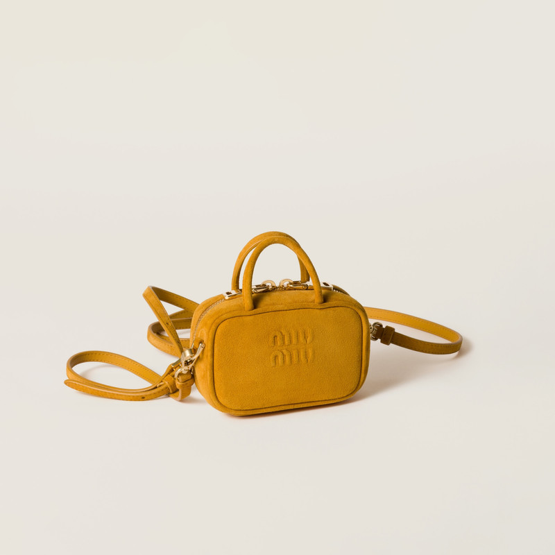Miu Miu Beau suede micro-bag outlook