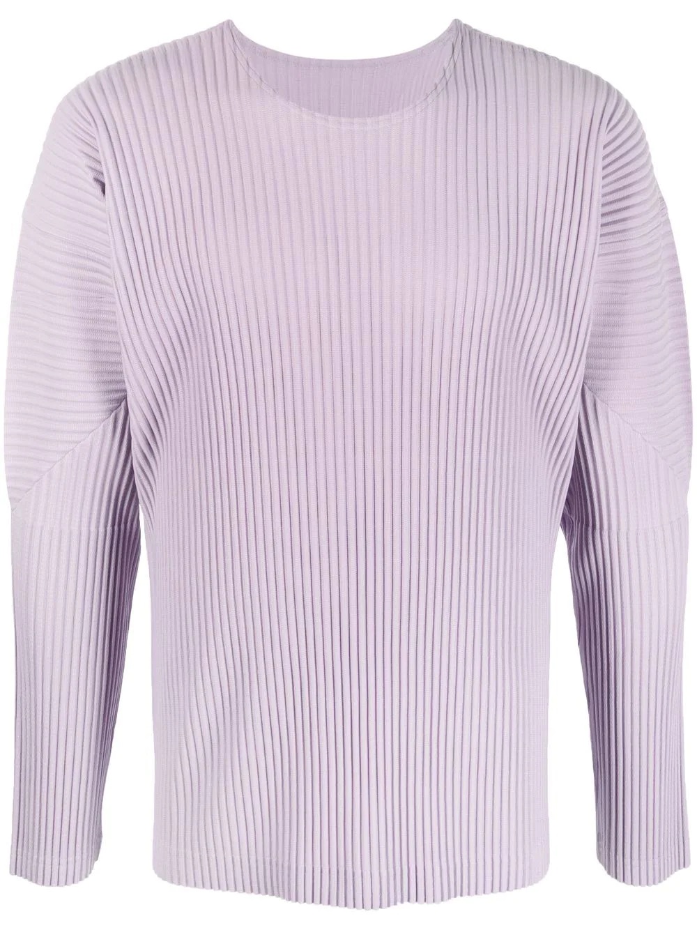 pleated long-sleeve T-shirt - 1