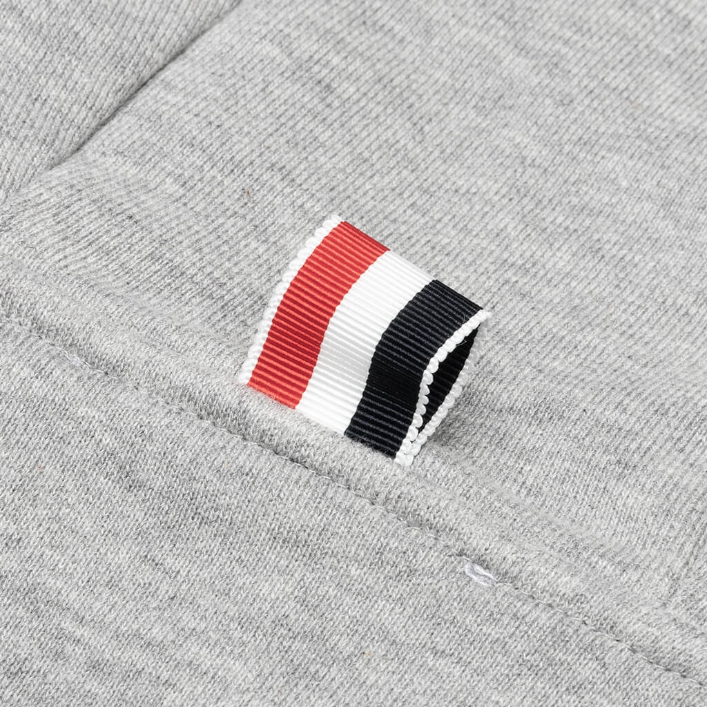 THOM BROWNE CLASSIC FULL ZIP HOODIE - GREY - 5