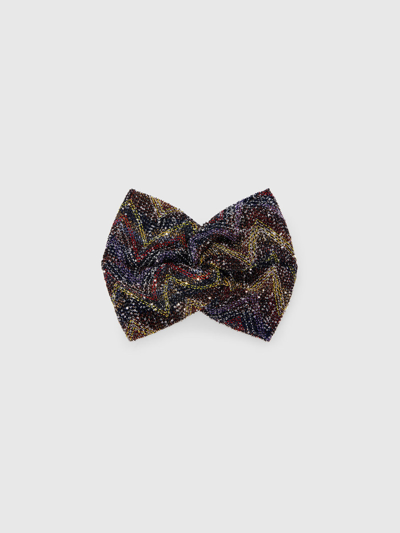 Headband in lamé viscose blend with sequins 1