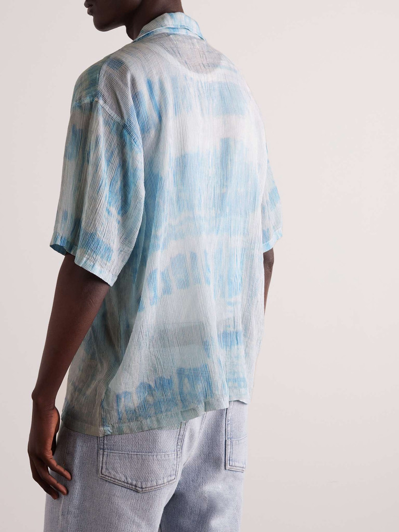 Printed Striped Cotton-Blend Shirt 3
