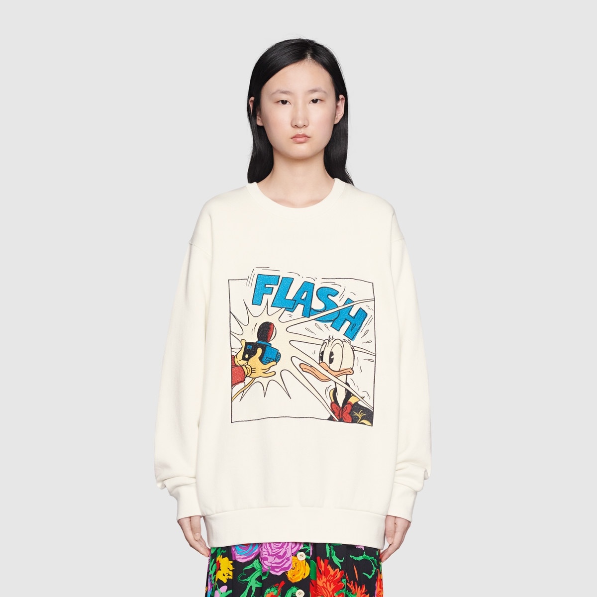 Disney x Gucci Donald Duck cotton sweatshirt - 3